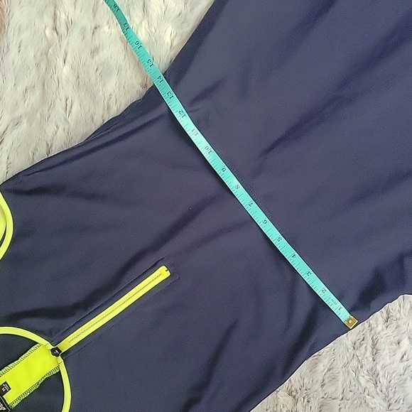 Sam Edelmon Navy/Green Swim Dress, Women's Medium, Great Condition! - Picture 3 of 8